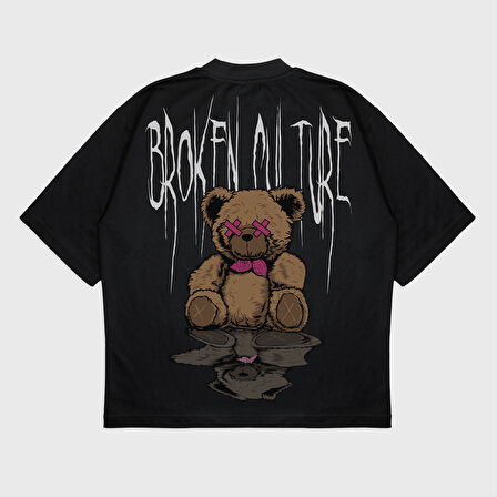 Oversize 'Broken' T-Shırt