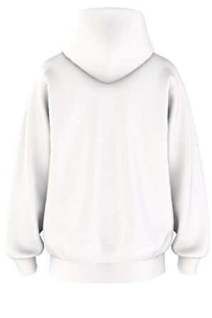 Oversize 'Püsay' Baskılı Kapşonlu Hoodie Sweatshirt