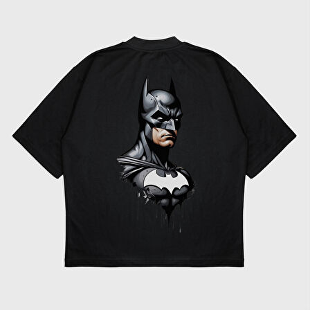 Oversize 'Batman' Baskılı T-Shırt