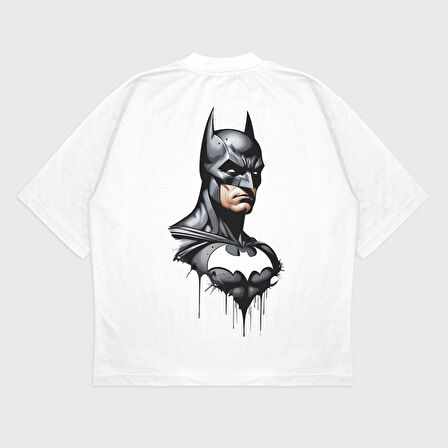Oversize 'Batman' Baskılı T-Shırt