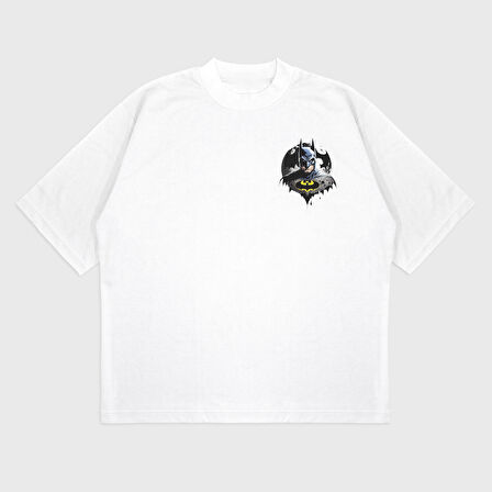 Oversize 'Batman' Baskılı T-Shırt