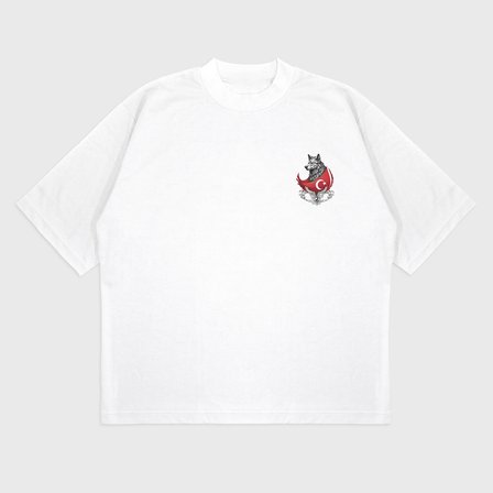 Oversize 'Güç' Baskılı t-shirt