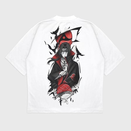 Oversize 'Uzumaki Naruto' Baskılı t-shirt