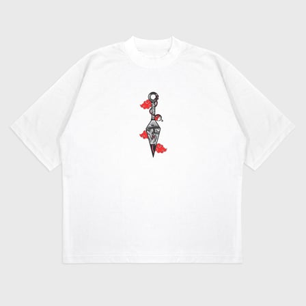 Oversize 'Uzumaki Naruto' Baskılı t-shirt