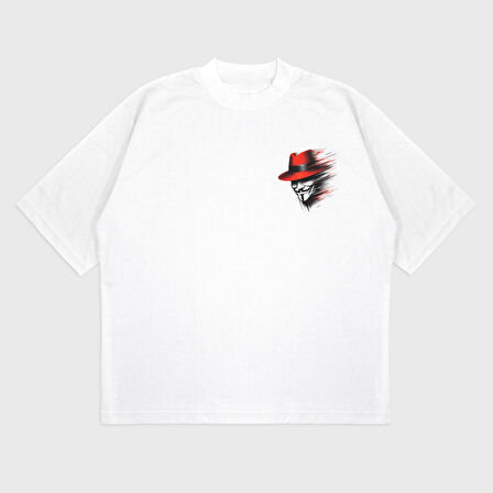 Oversize 'Joker' Baskılı T-Shırt