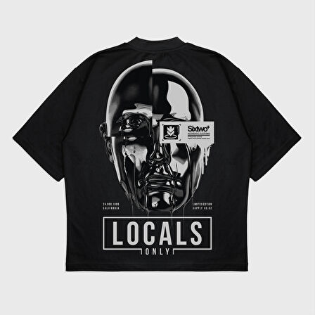 Oversize 'Locals' T-Shırt