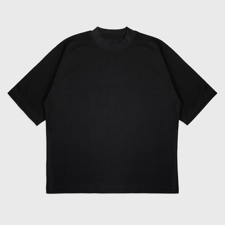 Oversize 'Gang Bear' Baskılı Bisiklet Yaka t-shirt