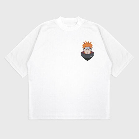 Oversize 'Naruto' Baskılı T-Shırt