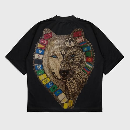Oversize 'Güç' Baskılı t-shirt