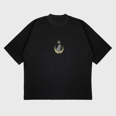 Oversize 'Güç' Baskılı t-shirt