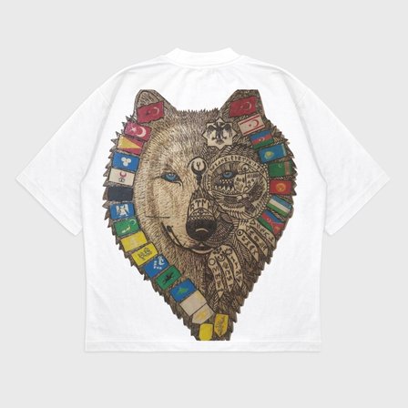 Oversize 'Güç' Baskılı t-shirt