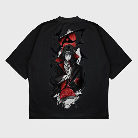 Oversize 'Uzumaki Naruto' Baskılı T-Shırt