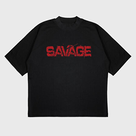 Oversize 'Savage' T-Shırt
