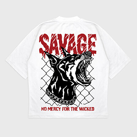 Oversize 'Savage' T-Shırt