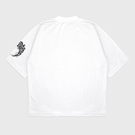 Oversize 'Anime Galashop' Baskılı Bisiklet Yaka T-Shırt