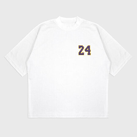 Oversize 'Kobe 24' Baskılı T-Shırt