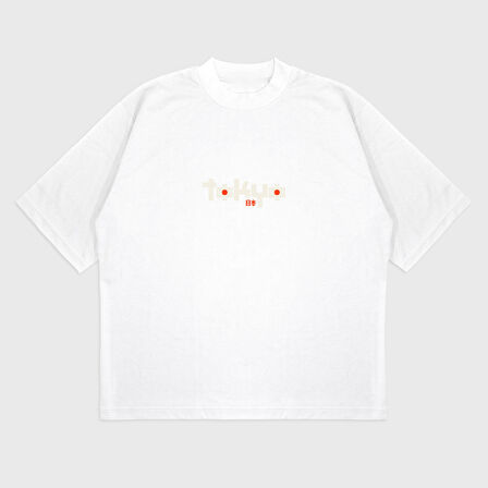 Oversize 'Tokyo' Baskılı T-Shırt