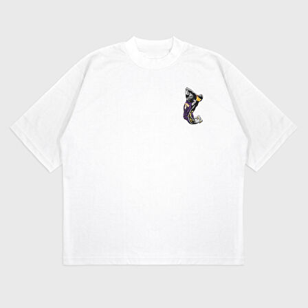 Oversize 'Kobe 8' Baskılı T-Shırt
