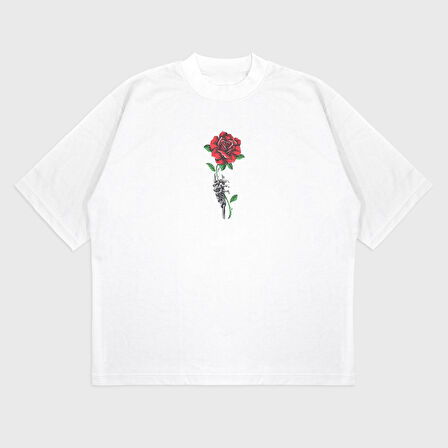 Oversize 'Mug Skeleton' T-Shırt