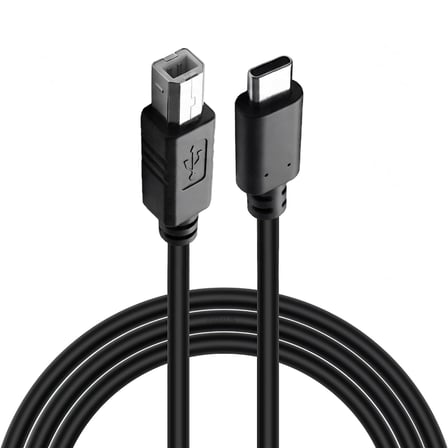 Type-C to USB-B Yazıcı Tarayıcı Printer Kablosu (3 METRE) - PC ve Laptop ile Yazıcı Ara Bağlantı Data Kablosu - USB 2.0 Hızlı ve Stabil Yazdırma - Kolay Kullanım - USB-C Printer Kablosu