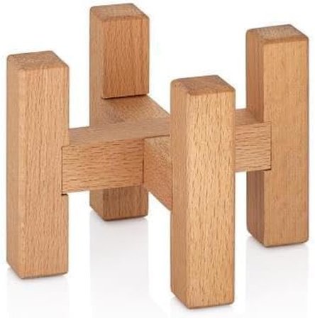 Mini Saksı Ayağı Saksı Standı 15x11 cm Ahşap Saksılık Kaktüs Sukulent Saksılığı