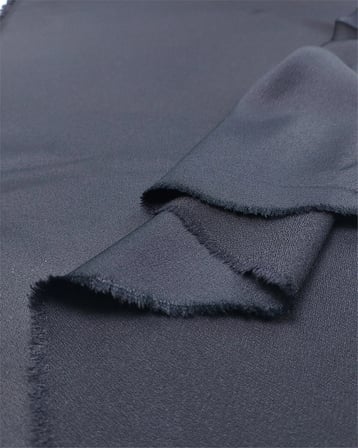 Siyah Renkte Akışkan Dökümlü Krep Saten Kumaş Elbiselik & Eteklik 130x275cm