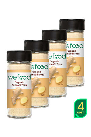 Wefood Organik Zencefil Tozu 45 gr 4'lü