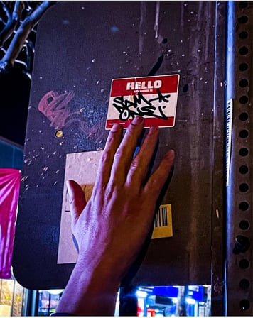AKDESEN Hello My Name is Sticker 15'li
