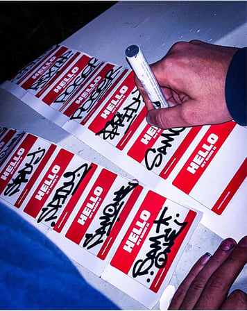 AKDESEN Hello My Name is Sticker 15'li