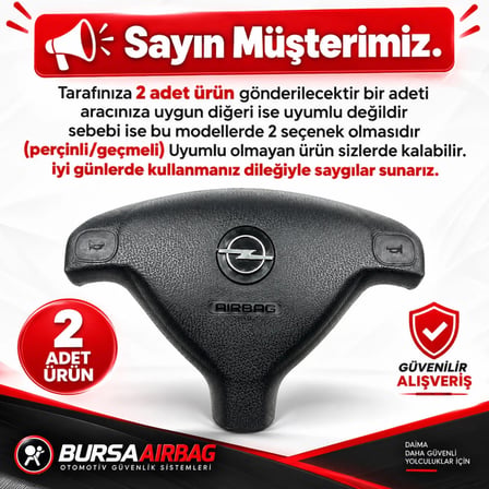 Opel Astra G 1998-2001 Modeller Arası Geçmeli Airbag Kapağı Armalı