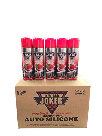 200ML JOKER ÇİLEK KOKULU ARABA İÇİ PARLATICILI PARFÜM 1 KOLİ