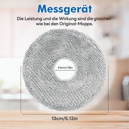 Dreame L10s Ultra Gen 2, L10s Pro Ultra Heat,X40, X50 Ultra Complete, Mova E30 Ultra, Mova P50 Pro Ultra, L10s, L40, X30 Ultra için 8 Adet Paspas - Tekrar Kullanılabilir ve Yıkanabilir Yedek Bez