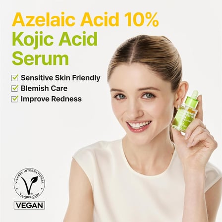 Purito Azelaic Acid 10% Kojic Acid Tea Tree Serum | Akne Karşıtı Leke Görünümü Dengeleyici Serum 30 ml