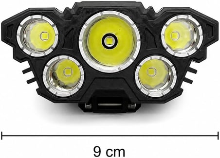 Usb Sarjli 5 Led Kafa Feneri İpx5 Su Gecirmez 3 Aydinlatma Modlu Guclu İsik Kamp Av Balikcilik Kosu Ve Tamir İ̇Sleri İ̇Cin Yuksek Parlaklik Ayarlanabilir Bas Bantli Uzun Omurlu Acil Durum İsik