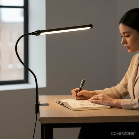 Led Masa Lambası – 12W USB Güç Girişli, Esnek Kol, Klipsli Tasarım, 3 Renk Sıcaklığı (2800K/4200K/6000K), Kısılabilir Dimmer Anahtarlı | Siyah 555