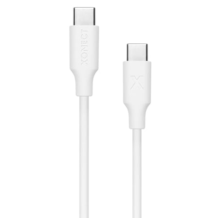 Type-C to Type-C ile Uyumlu iPhone ve Samsung ile Uyumlu Hızlı Şarj ve Data Kablosu 200 cm (Beyaz)