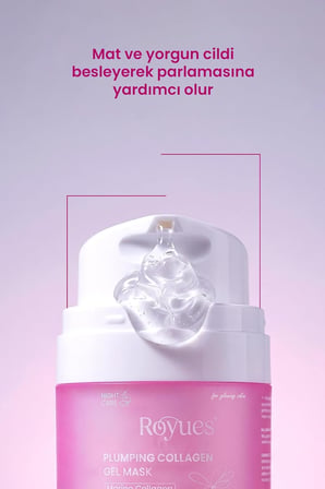 Soyulabilir Kolajen Jel Yüz Maskesi - Cam Cilt, Nemlendirici, Kore Tipi Gece Maskesi 50ml