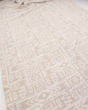 Krem Sütlü Kahve Renklerde Şark Desen İnce Dökümlü Jakarlı Örme Kumaş Hırkalık & Kazaklık 160x340cm