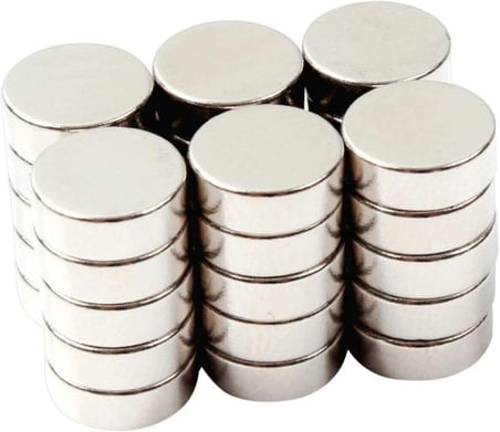 Dünya Magnet Yuvarlak Neodyum Mıknatıs, 15X5 Mm, Süper Güçlü Magnet, N35 Kalite