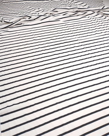 Siyah Beyaz Renklerde İnce Esnek Yumuşak Bebe Kaşkorse Ribana Kumaş Manşetlik & Yakalık 110x270cm