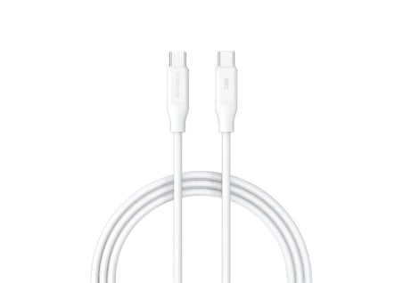 Syrox PD25TK Type-C To Type-C Pd 25W Hızlı Data/Şarj Kablosu 1 Metre Beyaz