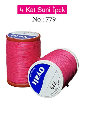Oyalı 4 Kat Suni İpek İplik İğne Oyası Boncuk İpi Tığ Oyası No:779