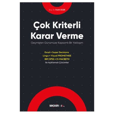 Çok Kriterli Karar Verme Fatih Ecer 2020/05