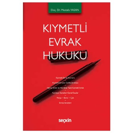 Kiymetli Evrak Hukuku Mustafa Yasan 2021/09