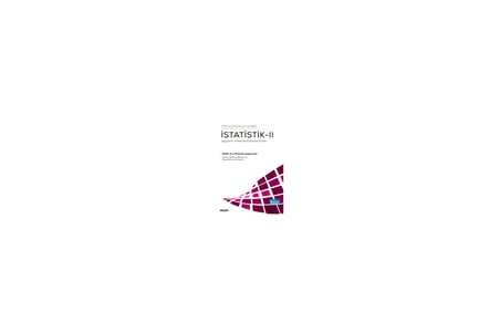İstatistik - II Uygulama - Parametrik Olmayan Testler Prof. Dr. Filiz Ersöz 6. Baskı, Mart 2023