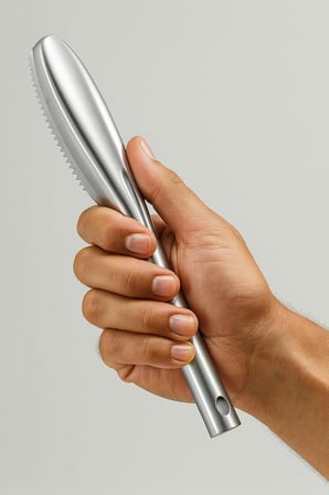 Busstier Balık Pul Soyacağı Metal Gövde Dişli Yapı Hızlı Pul Temizleme Aparatı Ergonomik Saplı Pratik Balık Temizleme Aracı Mutfak İçin Kolay Kullanım Pul Kazıyıcı Alet