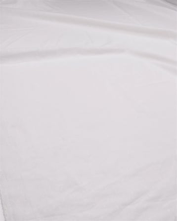 Beyaz Üzeri Beyaz Palmiye Baskılı Pamuk Keten Dokuma Kumaş Gömleklik & Elbiselik 145x340cm
