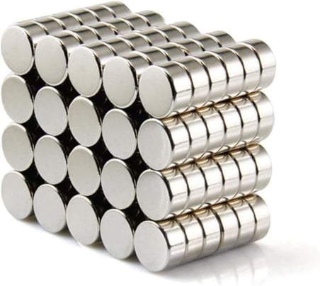 Dünya Magnet 25 Adet 6Mm X 2Mm Yuvarlak Güçlü Neodyum Mıknatıs Magnet(25'Li Paket)