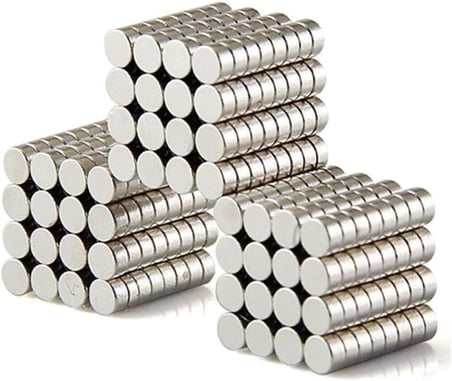 Dünya Magnet 25 Adet 6Mm X 2Mm Yuvarlak Güçlü Neodyum Mıknatıs Magnet(25'Li Paket)