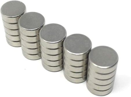 Dünya Magnet 25 Adet 6Mm X 2Mm Yuvarlak Güçlü Neodyum Mıknatıs Magnet(25'Li Paket)